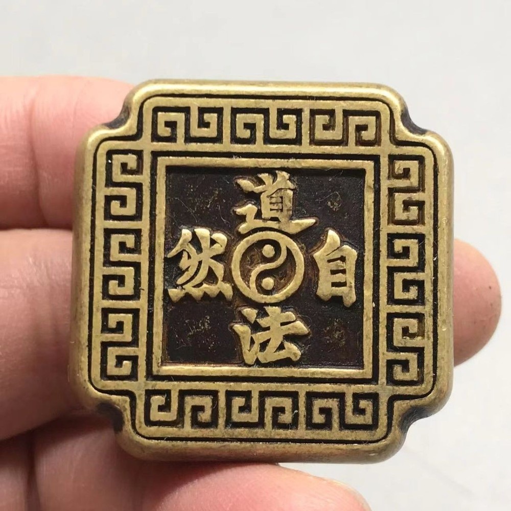 Brass Paperweight Diamond Shape Calligraphy Tool Solid Metal Ruler Gift
