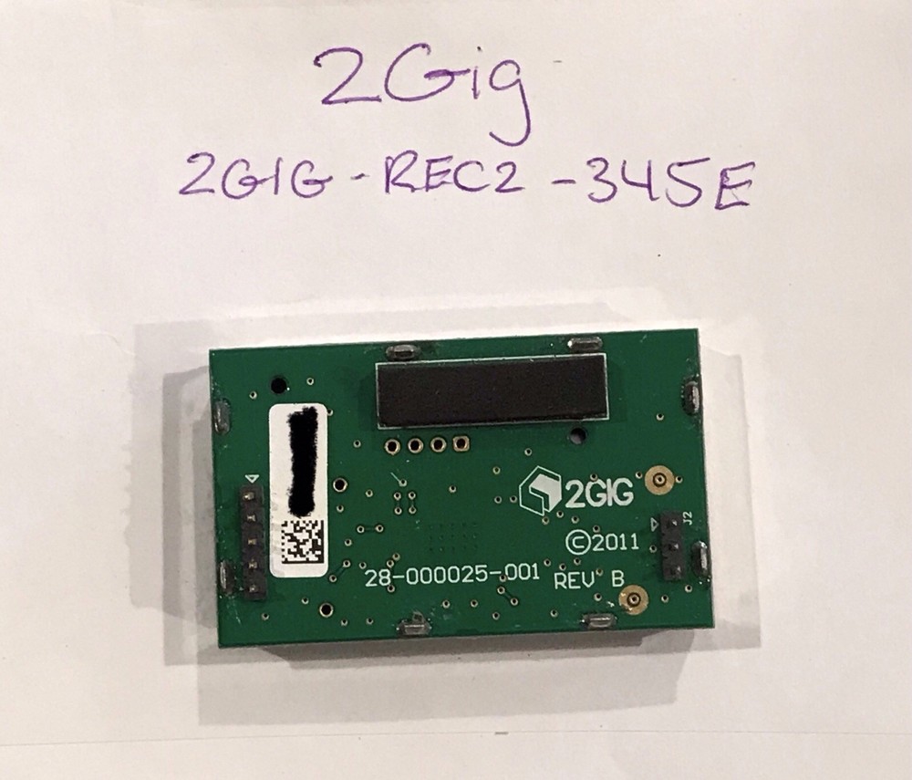 2GIG TECHNOLOGIES 2GIG-REC2-345E WIRELESS RECEIVER - PREOWNED