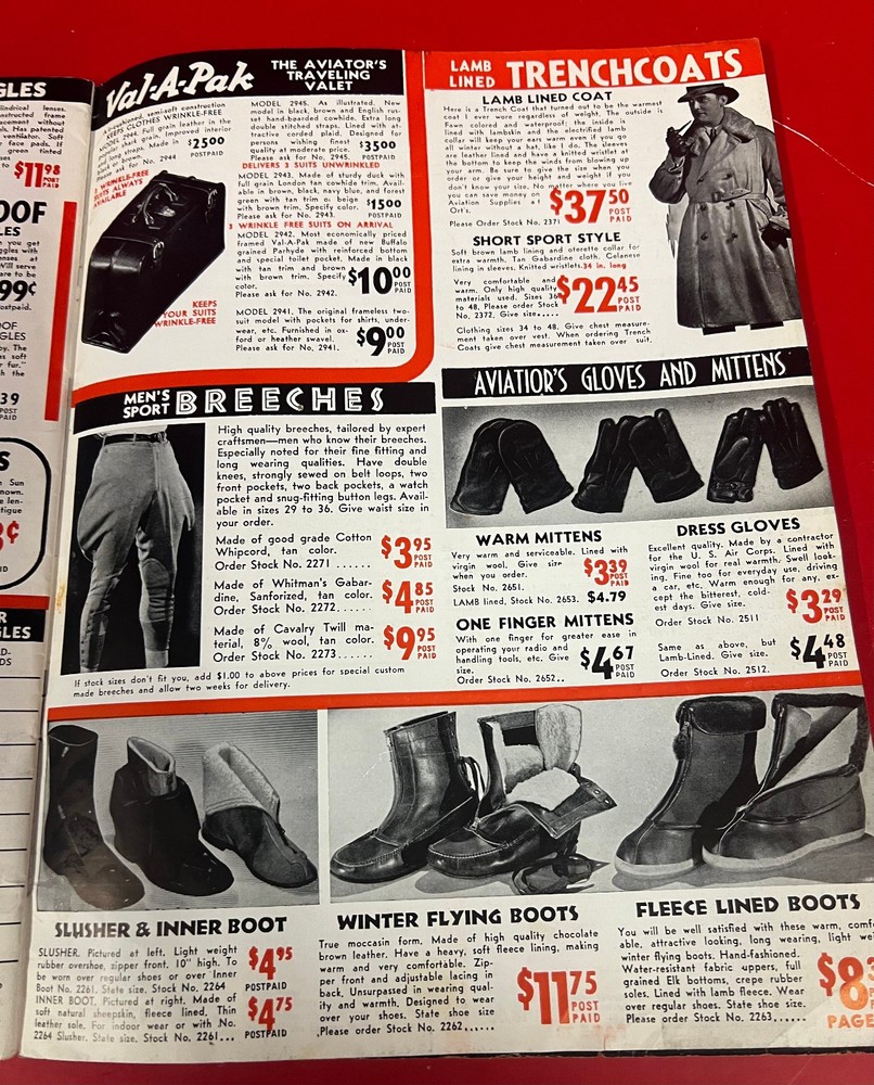 1939 KARL ORT AVIATION CATALOG – ORIGINAL PRE-WAR REFERENCE