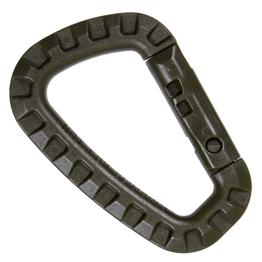 Green Plastic Accessory Clip Type Carabiner