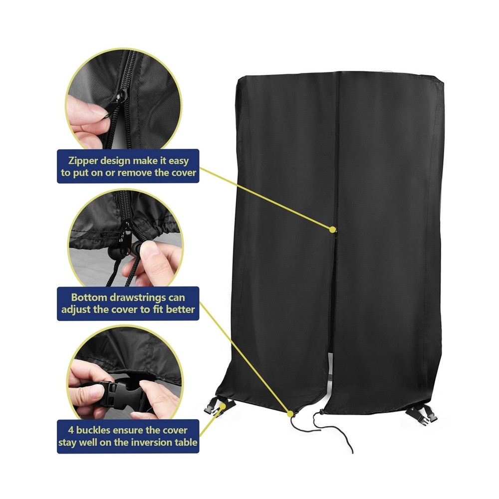 Inversion Table Protective Cover with Zipper, Waterproof& Dustproof Cover for...