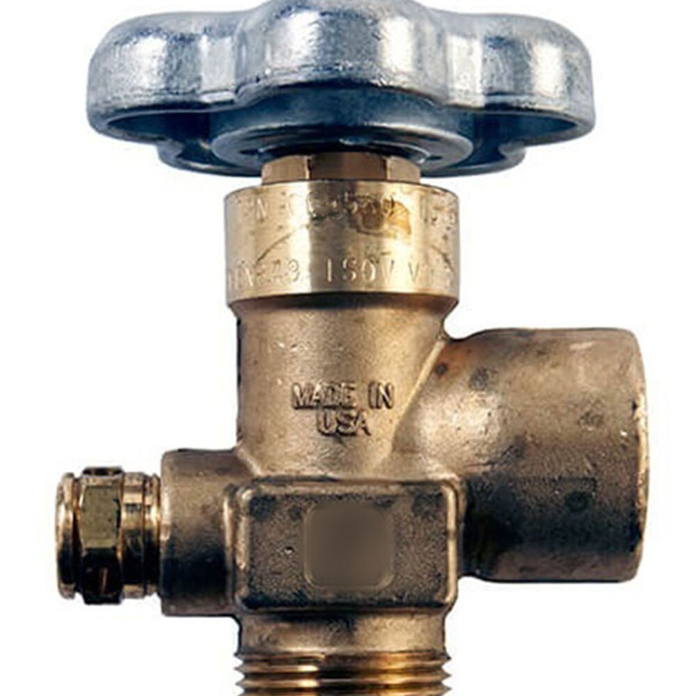 New 80 cu ft. Steel Nitrogen Cylinder with CGA580 Valve Installed and Cap