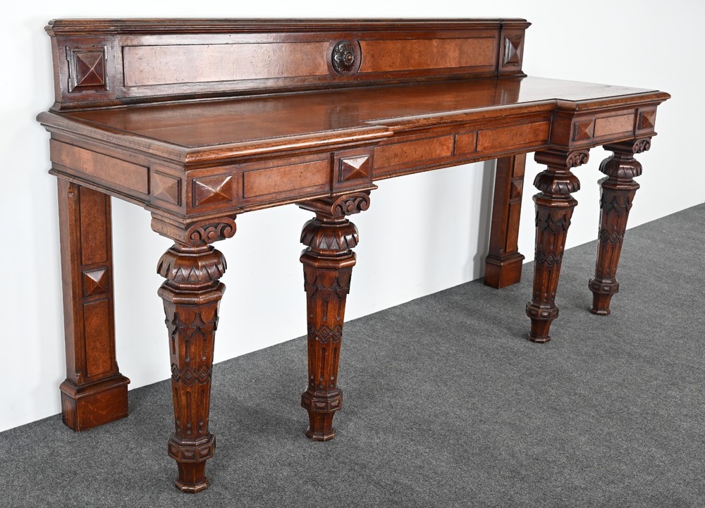 19th Century Gothic Sideboard or Huntboard