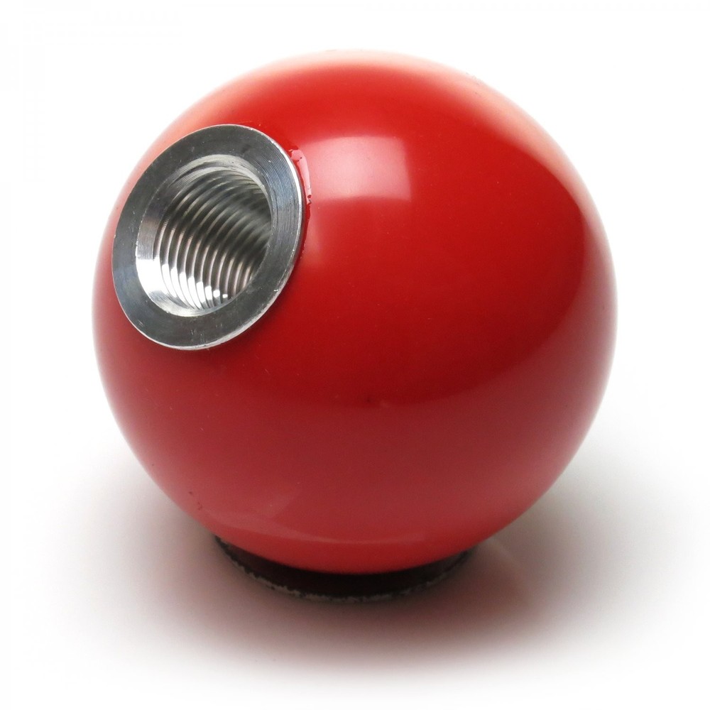 Red Number 3 Solid Billiard Pool Ball Custom Shift Knob - Steel 16mm Insert -Car