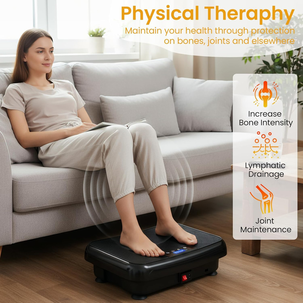 Vibration Plate Exercise Machine Mini Vibrating Plates for Lymphatic Drainage an