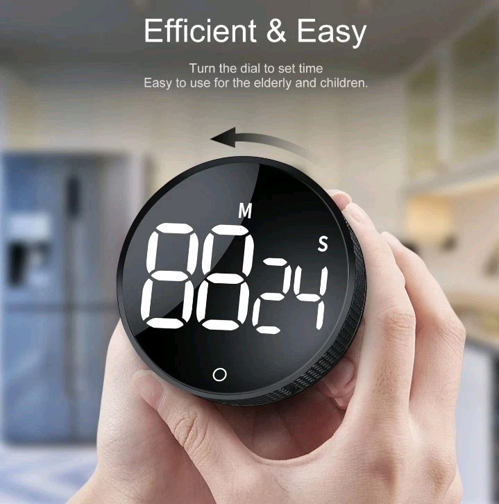 JUNVIL JW-3102 Digital Kitchen Timer – Large LED Display, Magnetic Back,...