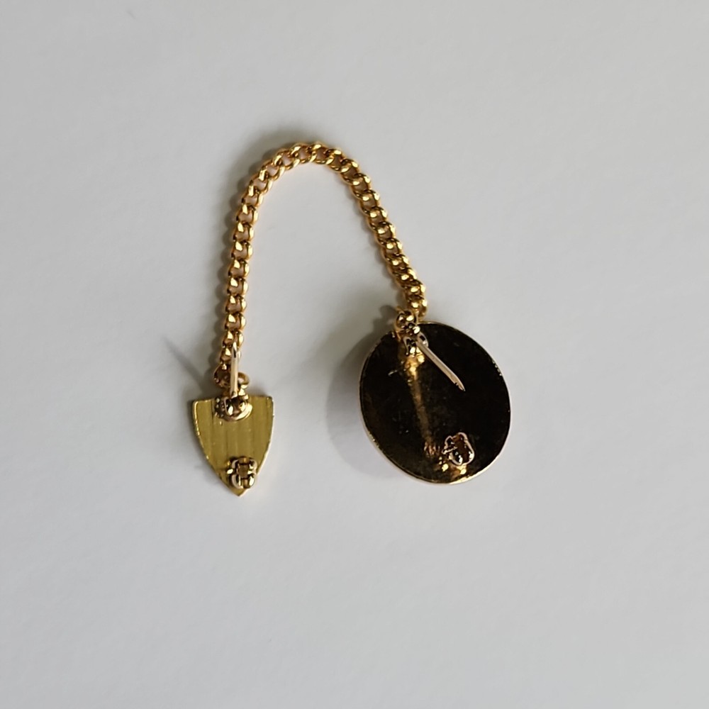 USMC Pin 2-Piece Globe Anchor & Shield Connected w/ Chain
