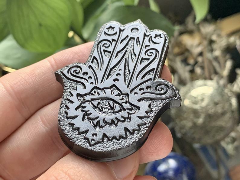 Orgonite® Cell Phone EMF Shield Protector - Hamsa