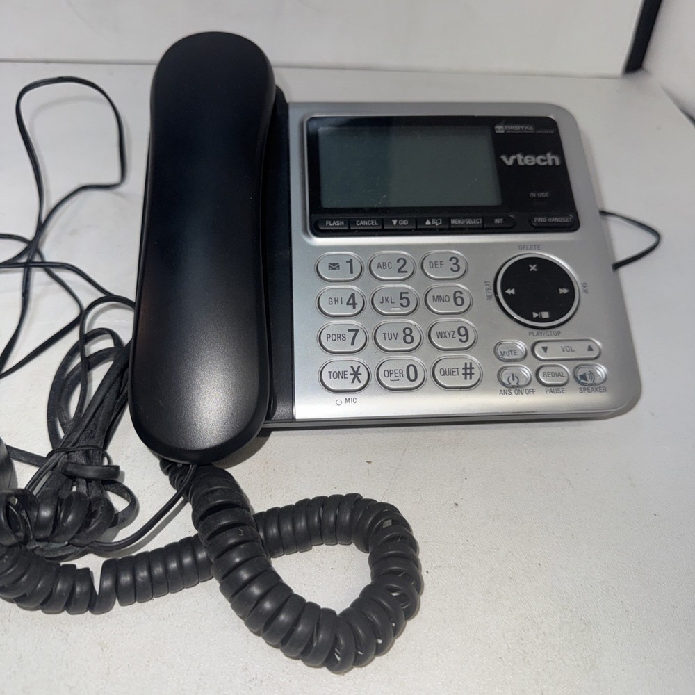 Vtech CS6649 Silver/Black Corded Telephone with Answer Machine