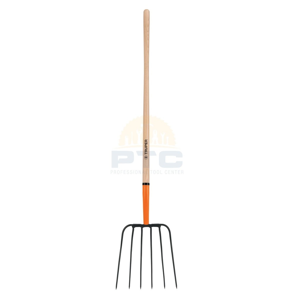 Truper BPJ-6 Straw pitchfork, 6 teeth, 48" handle