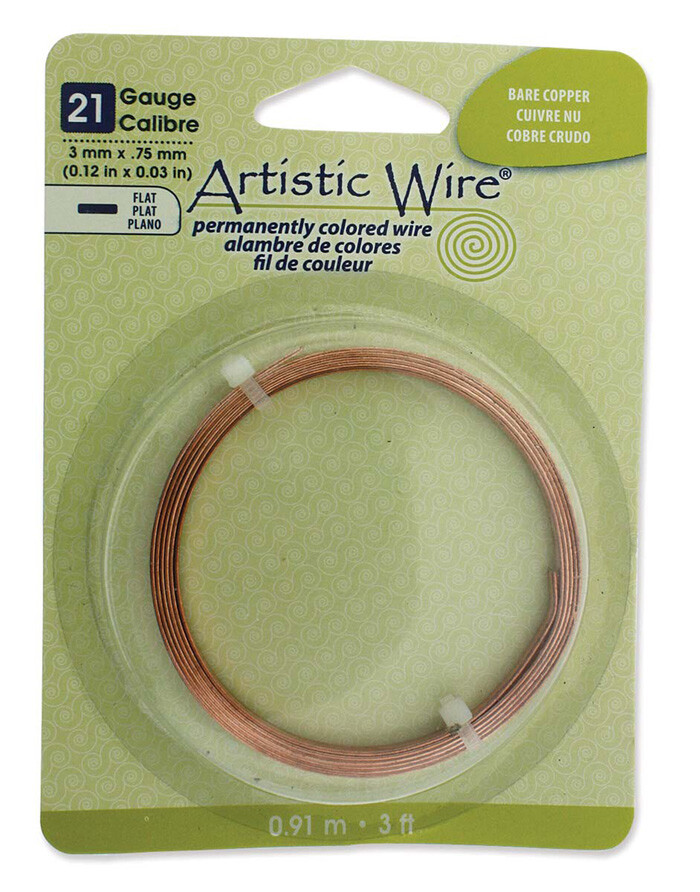 Wire - Flat - 21g - 3mm x 0.75mm
