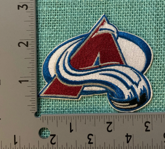 COLORADO AVALANCHE IRON ON EMBROIDERED PATCH