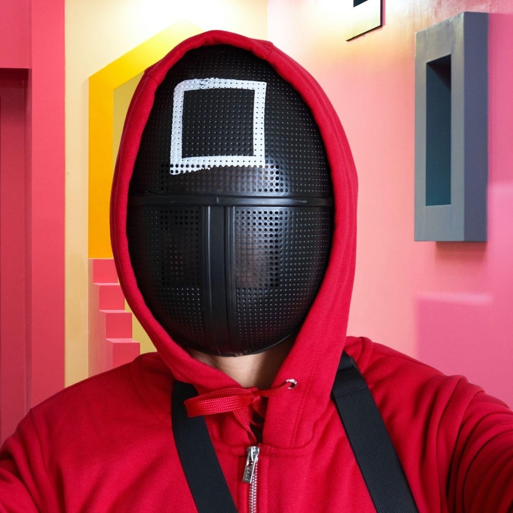 Squid Game Square Mask Costume Accessory One Size