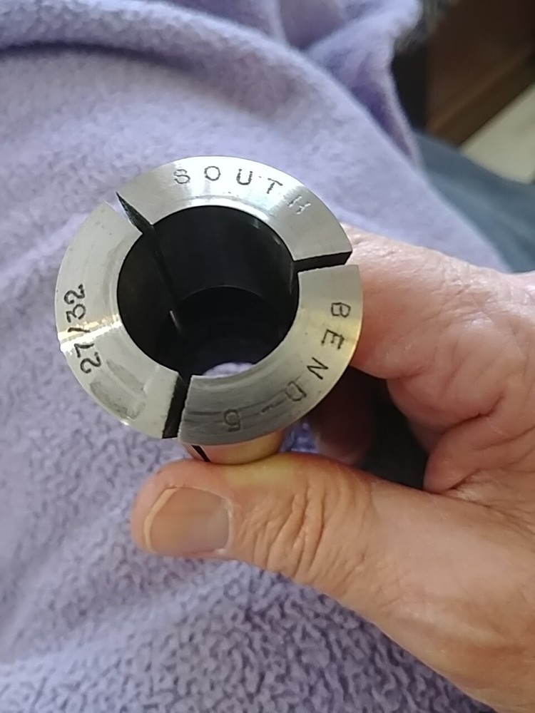 27/32" 5C Round Collet South Bend External Threads Only