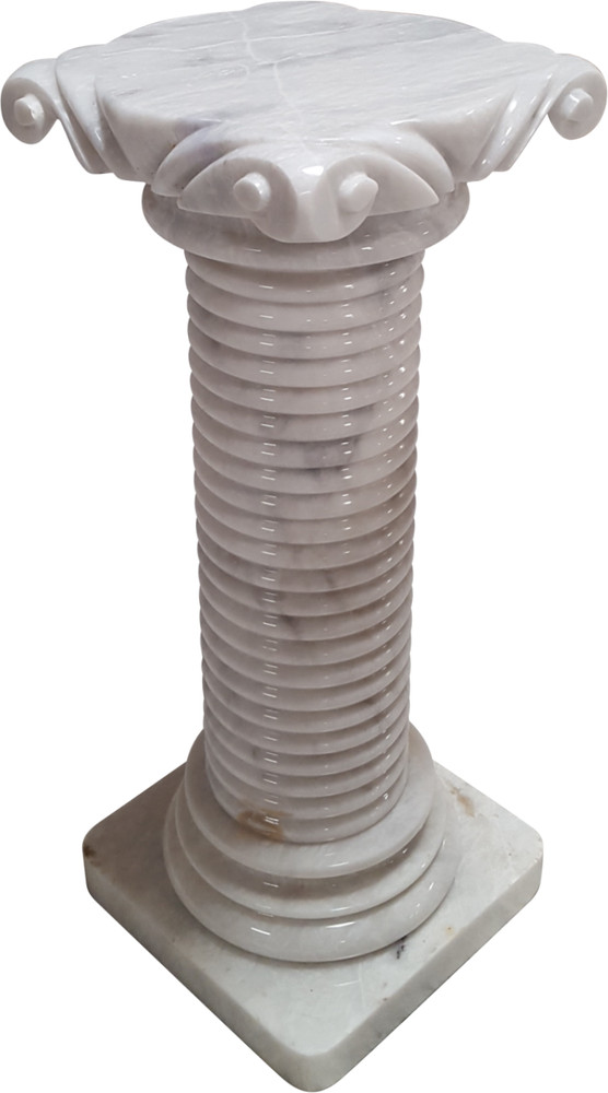 Solid Marble Pedestal Column White 35" Tall. Pickup Only.