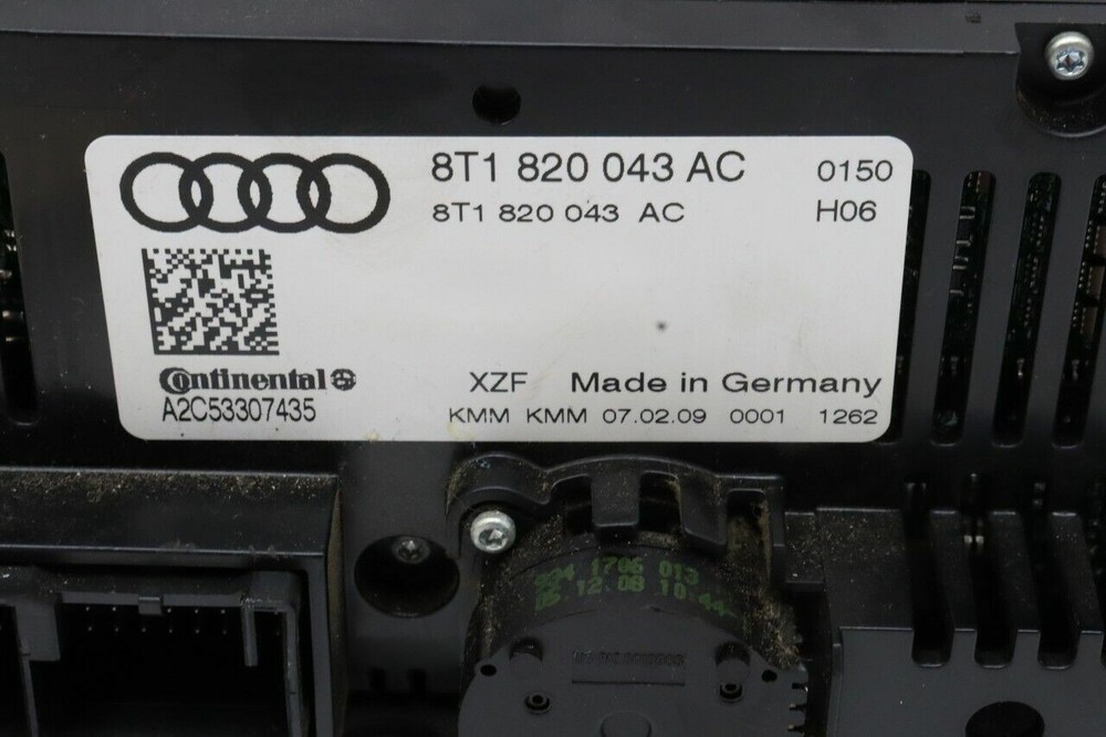 2009-2010 Audi A4 A5 S4 S5 Climate Temperature Control Panel OEM