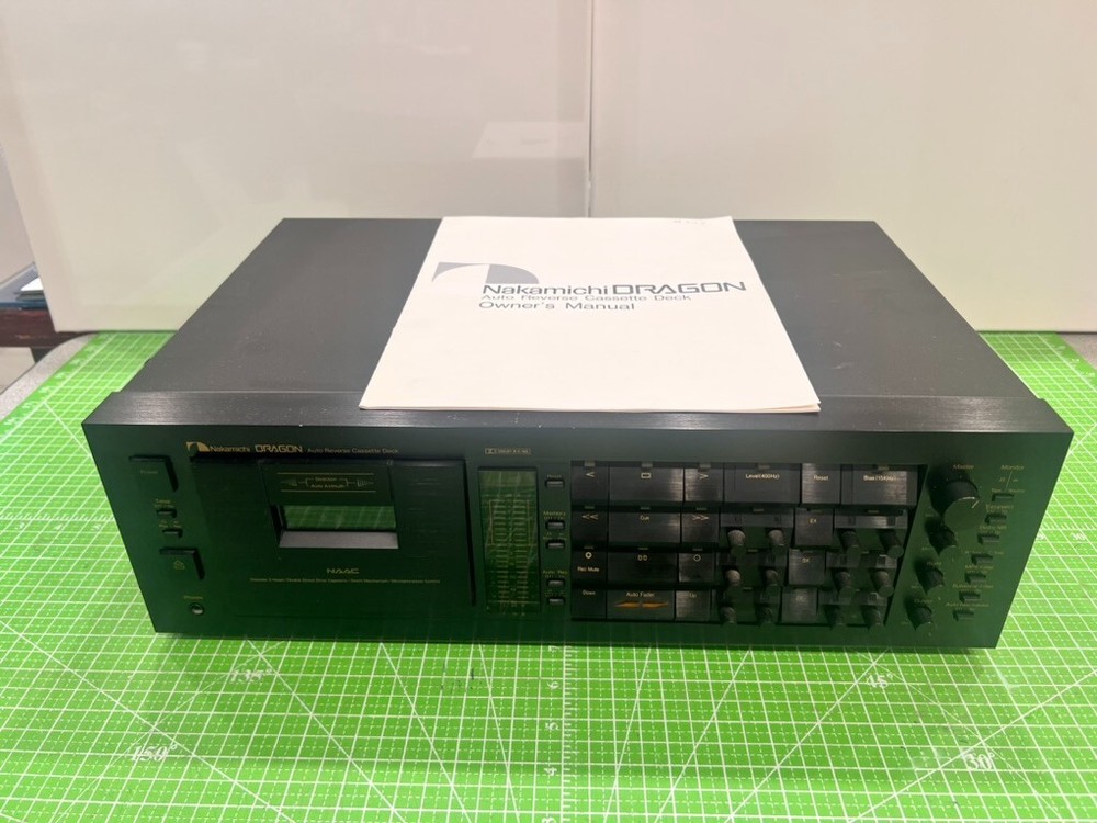 Nakamichi Dragon Auto-Reverse 3-Head Cassette Deck Serviced & Operational+Manual