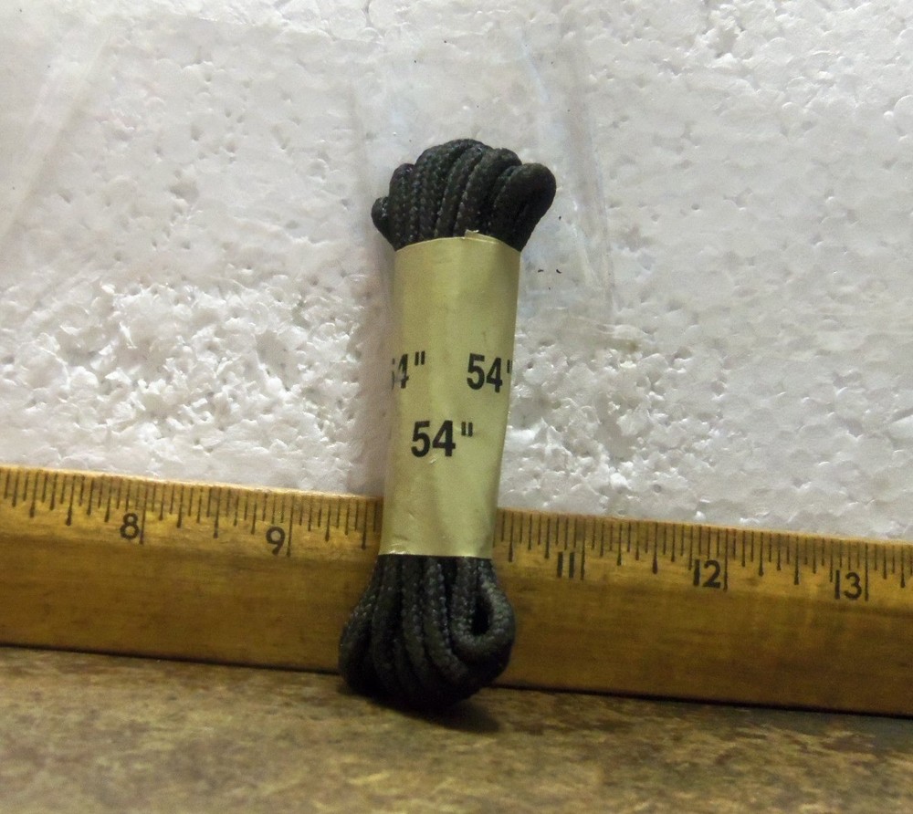 1 pr - 54" Black Nylon Boot Laces