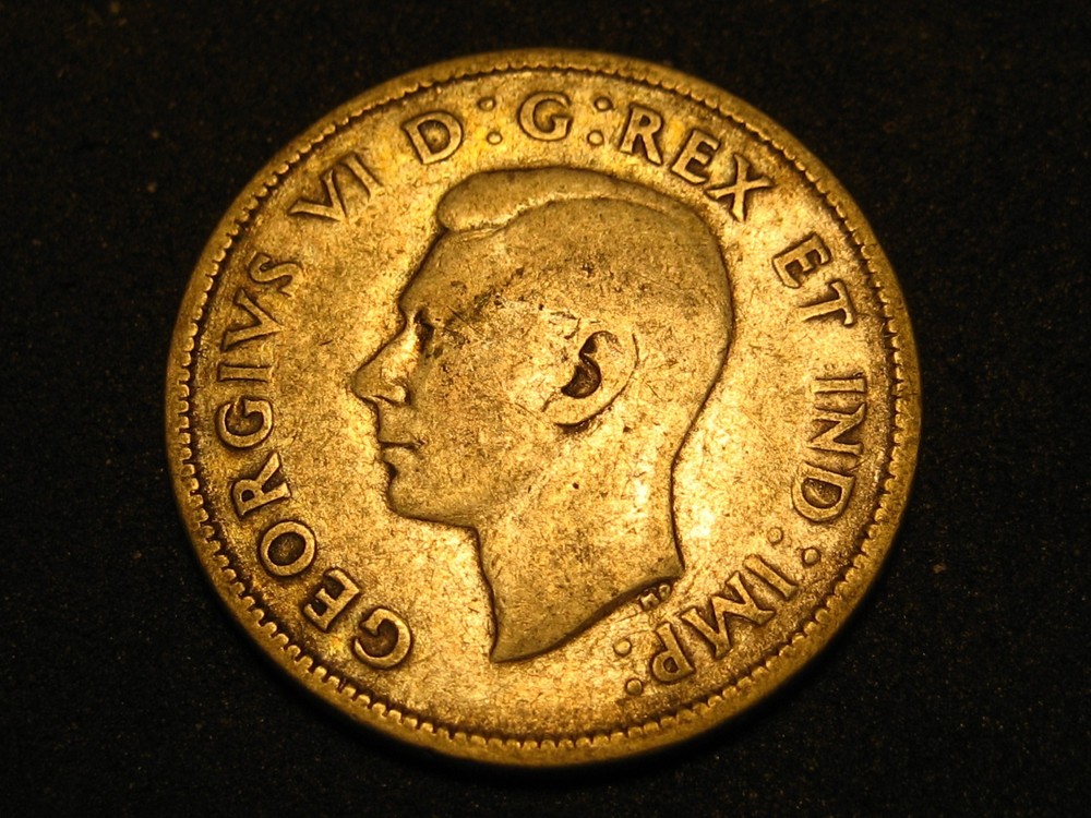 1940 80% Silver Canadian Quarter