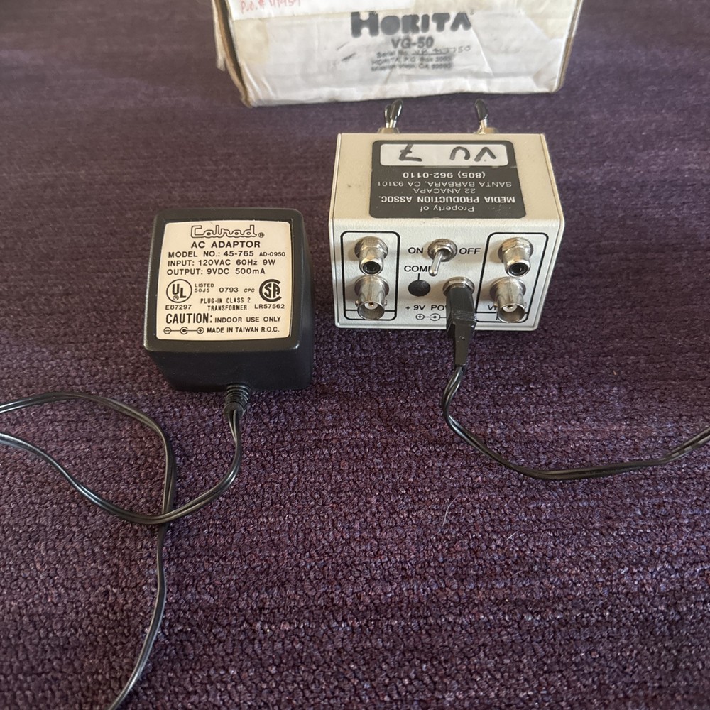 Horita AVG-50 Active VITC (Vertical Interval Time Code) Generator Composite Used