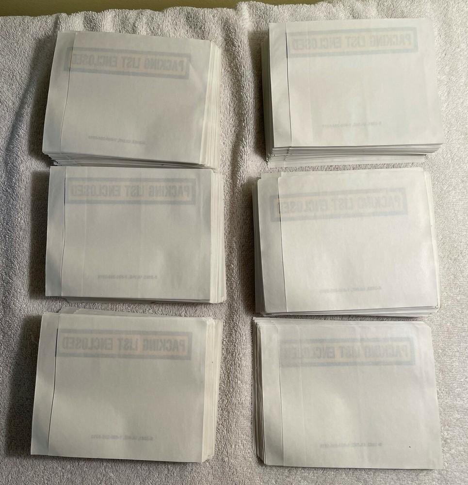 Uline Packing List Envelopes Pre-owned