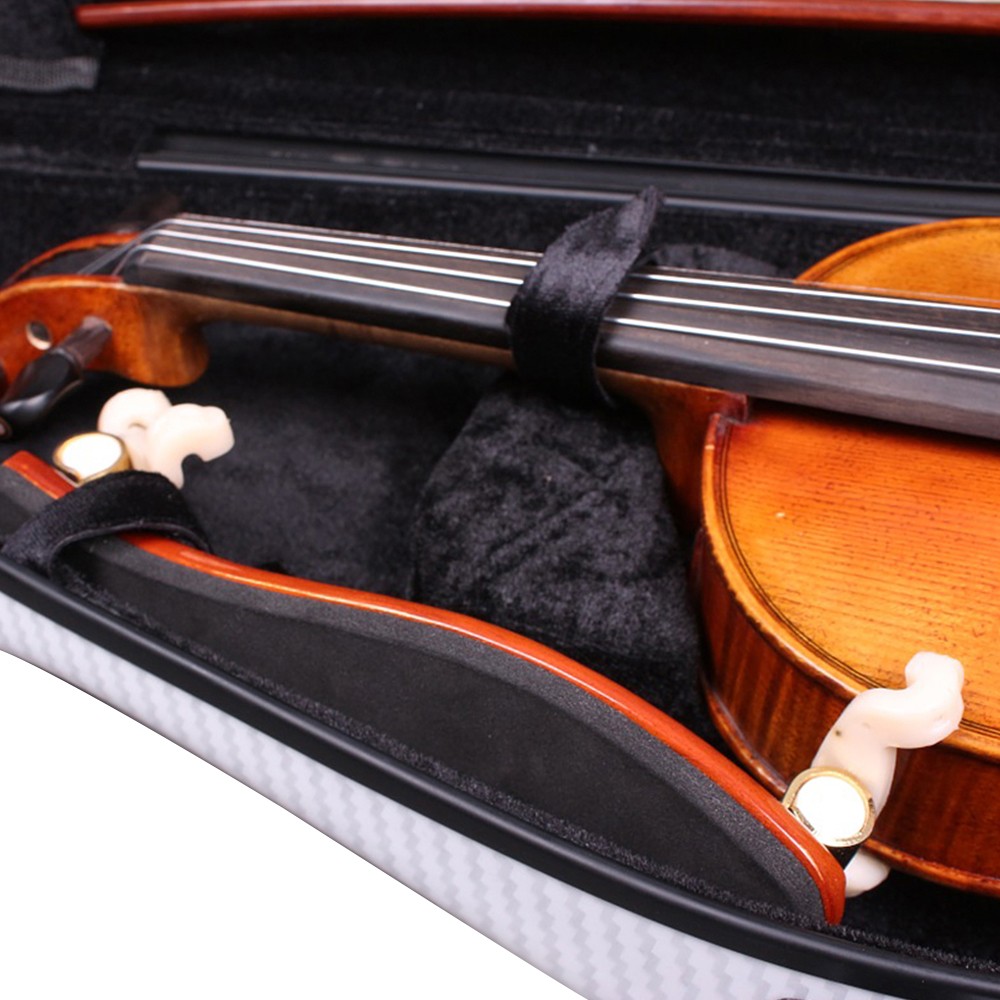 Violin Case 4/4 Hard Shell Carbon Fiber Lightweight with Backstrap and Code lock
