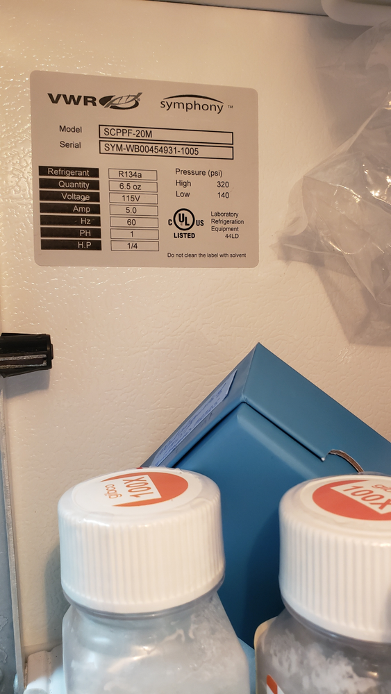 VWR Symphony SCPPF-20M Ultra Low Freezer