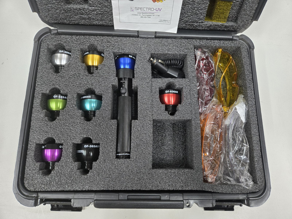 Spectroline OFK 8000A Optimax Multi-Lite LED Forensic Light Source Kit