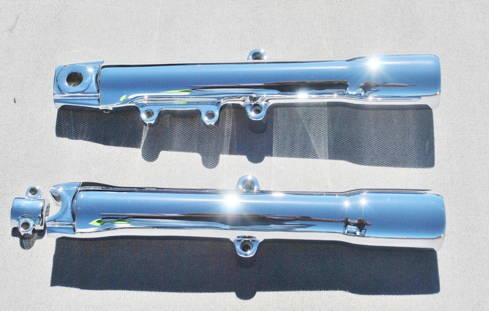 Harley Davidson Heritage FLSTC 2008-2010 Chrome Lower Slider Fork Legs Exchange