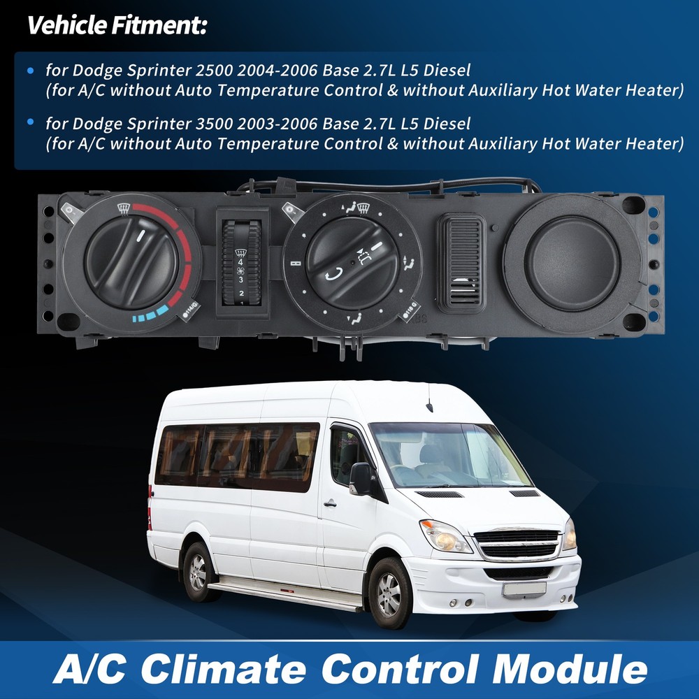 A/C Heater Climate Control Module Panel for Dodge Sprinter 2500 3500 2004-2006