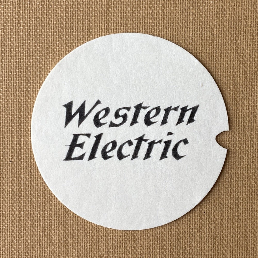 Western Electric Rotary Telephone Dial Card Insert Ivory