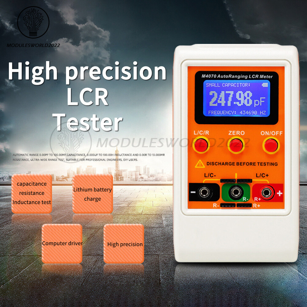 Handheld M4070 Auto Ranging LCR Meter Capacitance Inductance Resistance Tester