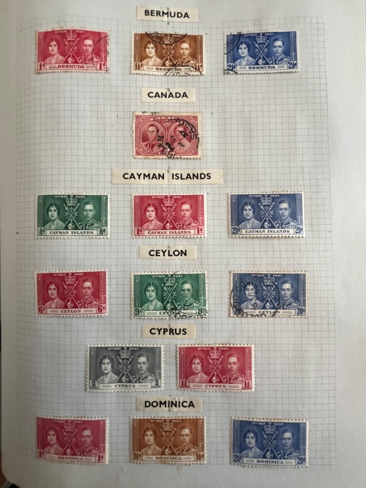 George VI 1937 Commonwealth Coronation Issues 45+ Countries & Territories