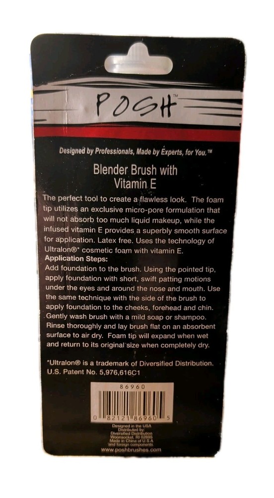 Posh Blender Brush With Vitamin E. Micro-pore Formulation