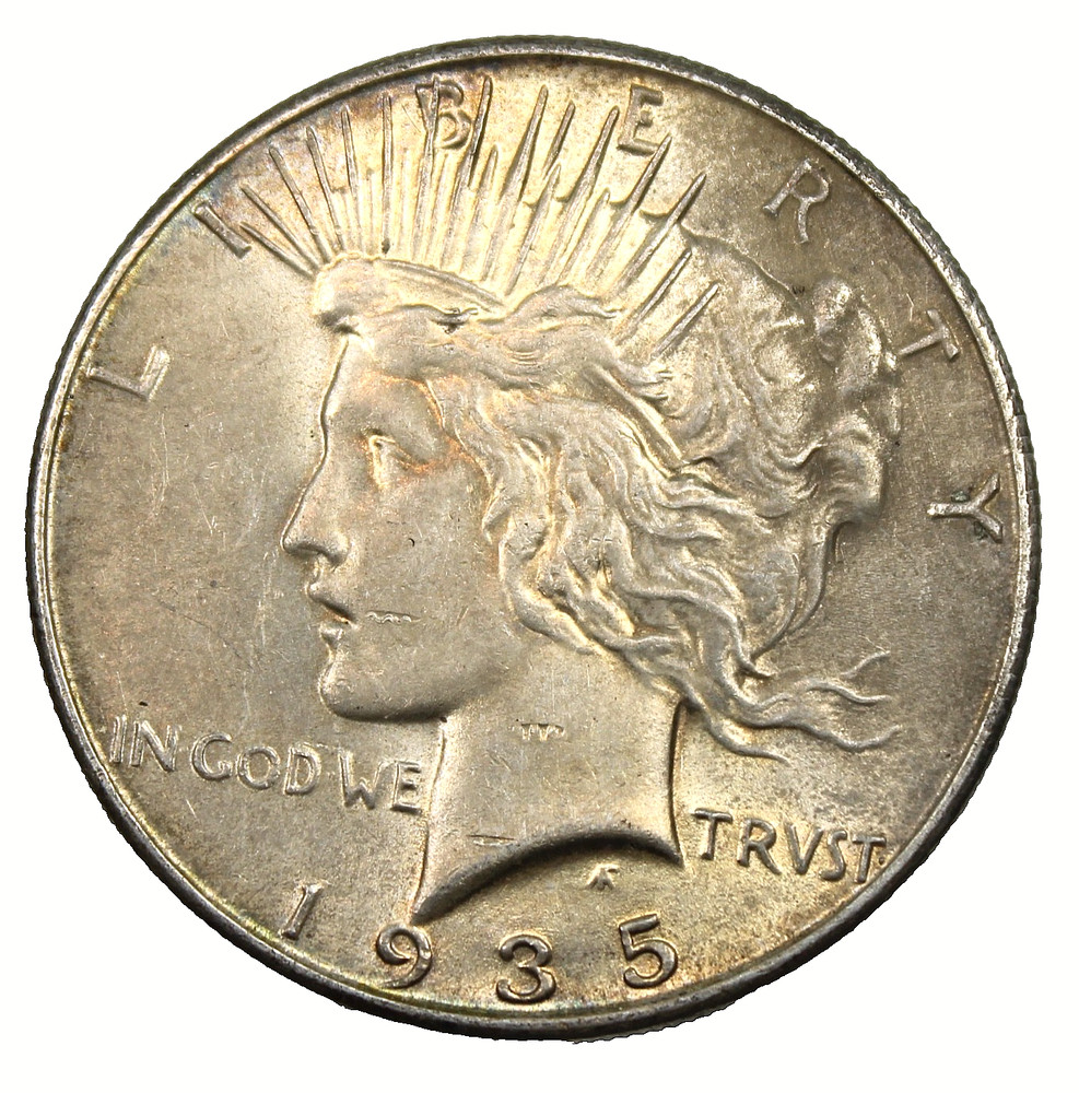 1935 Peace Dollar - AU !!