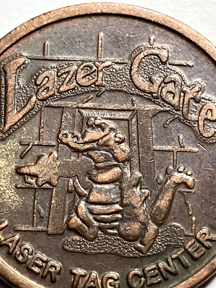 Lazer Gate Arcade Laser Tag Token Alligator #si1