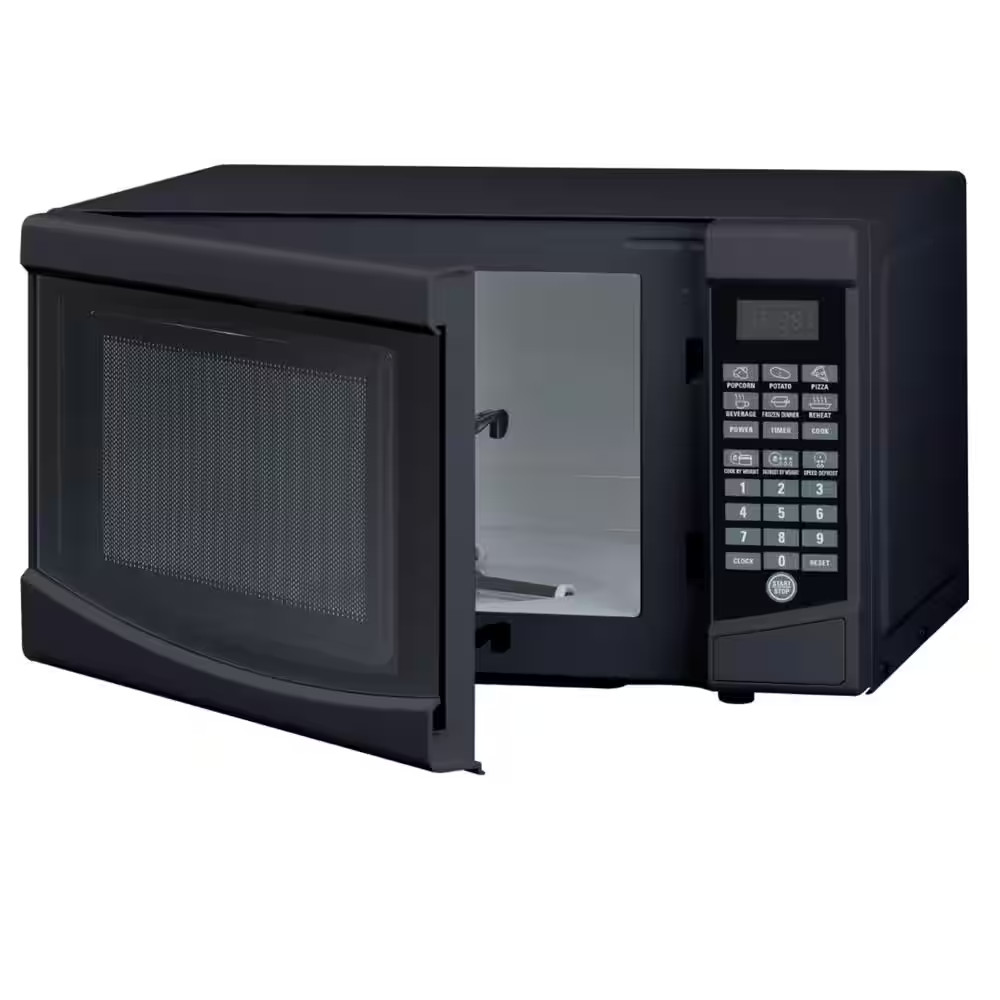 0.7 cu. ft. Countertop Microwave in Black