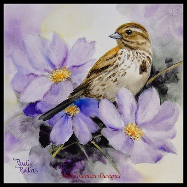 Charts Needlework DIY - Counted Cross Stitch Patterns - Lavender Romance