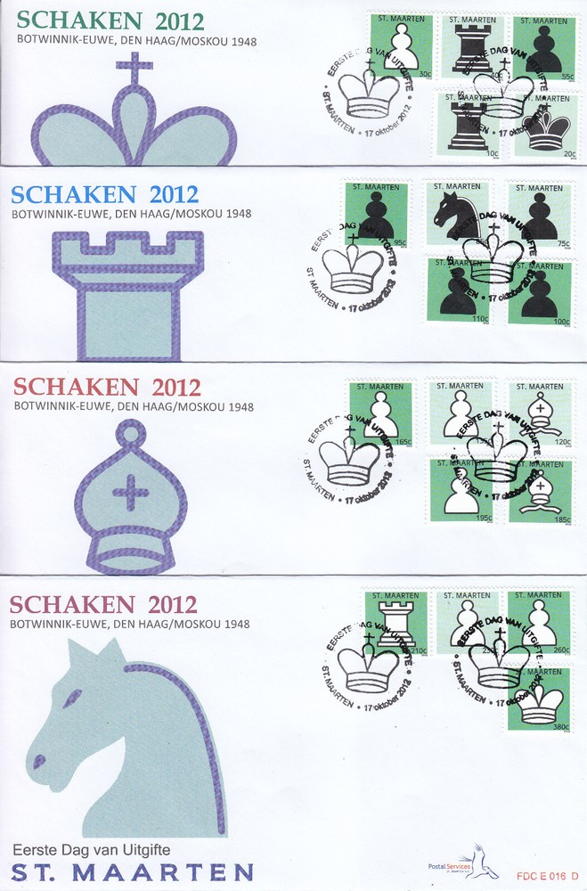 Sint Maarten Issue FDC 2012 (16) Chess