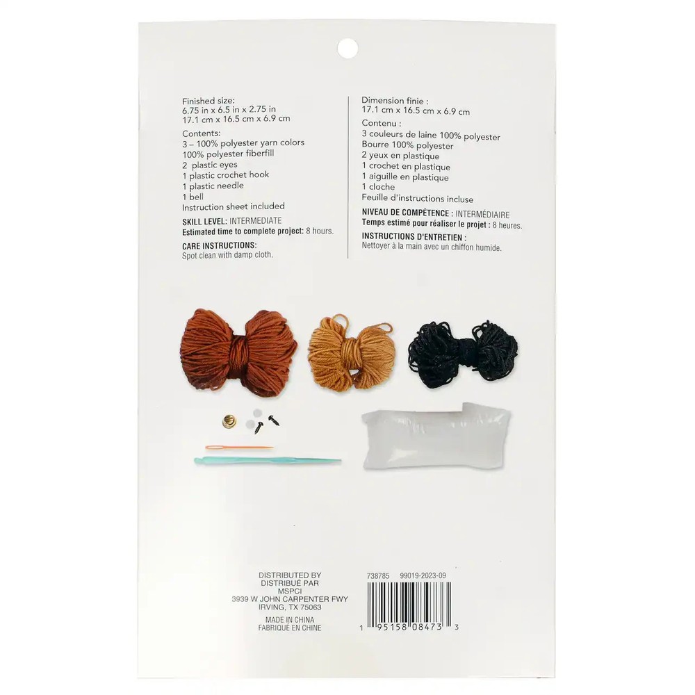 Loops & Threads Crochet Kit "Highland Cow"