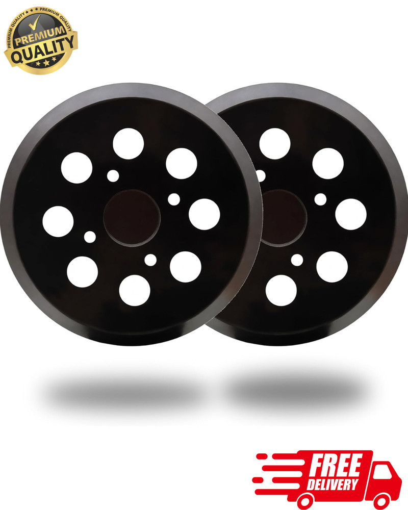 2 Pack 5in 8 Hole Hook Loop Sander Pad Replacement Random Orbit Backing