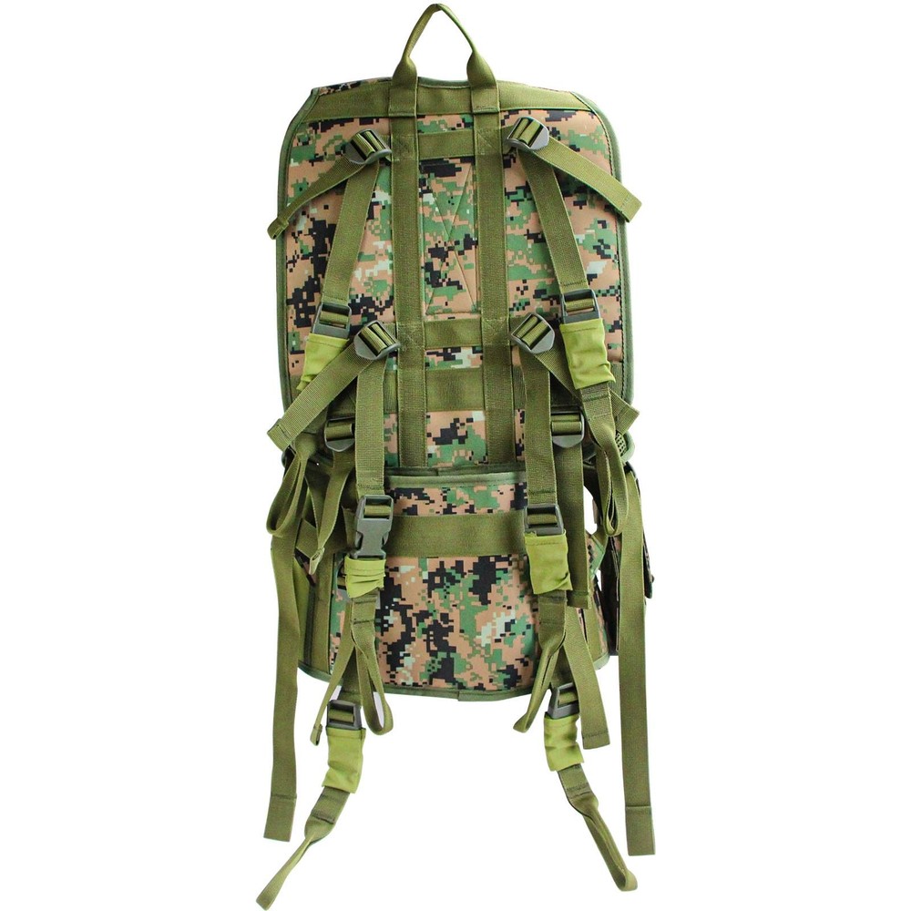 Tree Stand Carrier Backpack with Padded Straps, 8 Connection Points & 3 Pocke...