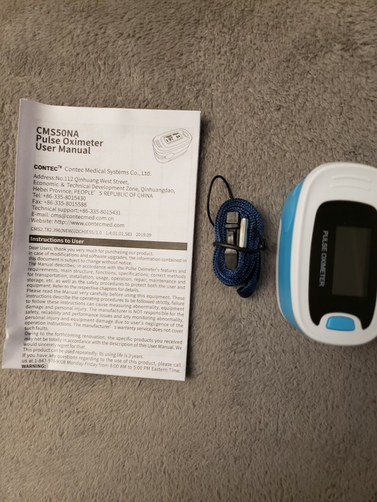 CONTEC OLED CMS50NA Pulse Oximeter SpO2 and PR Value Waveform Blood