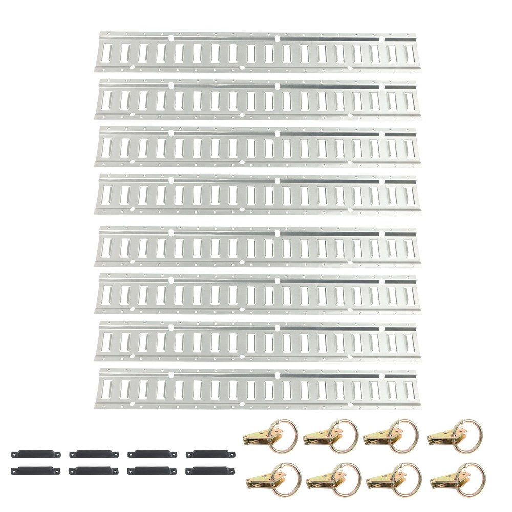 LABLT Heavy Loads 24 Pack 3' E Track Tie Down Rail System For Trucks Trailers
