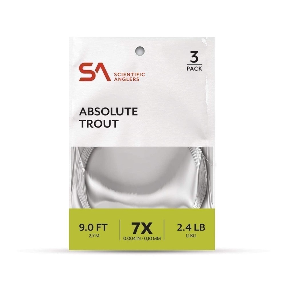 Scientific Anglers Absolute Trout Leader 3-Pack (9ft - 5X)