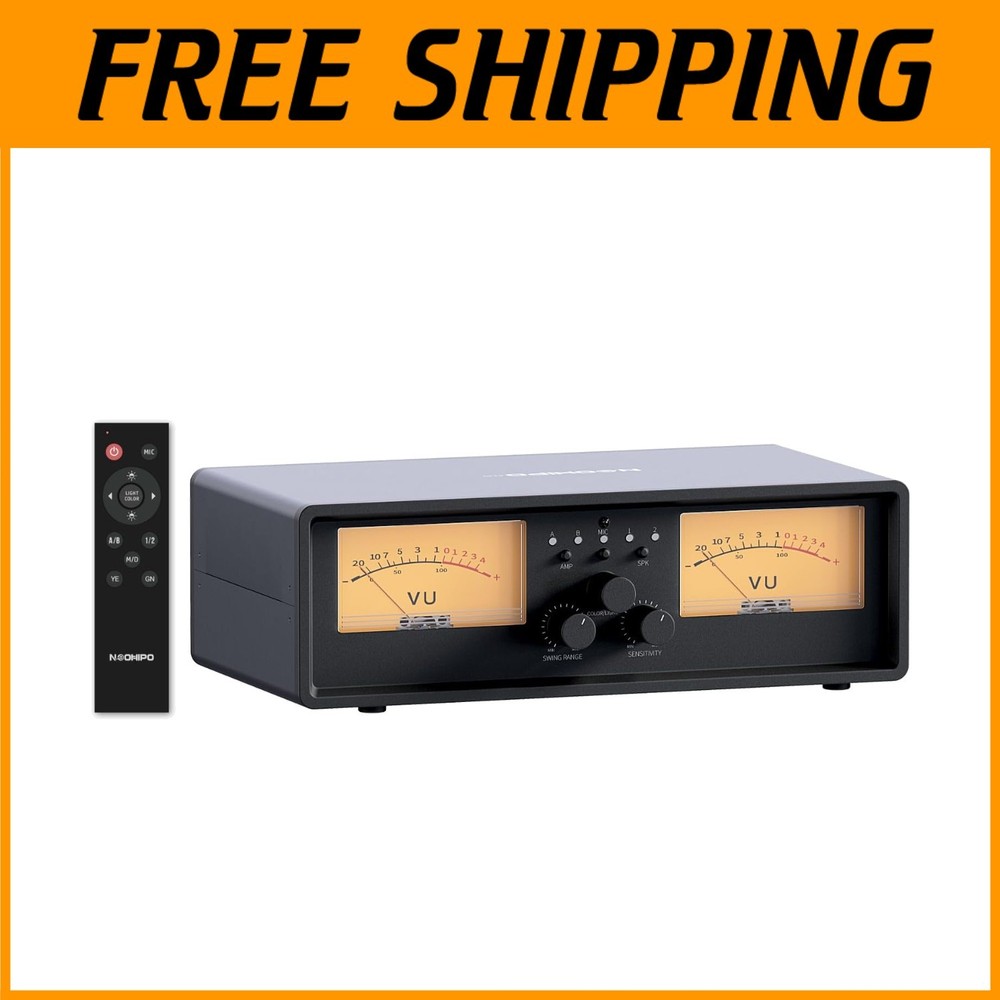 Amplifier Speaker Box with VU Meter