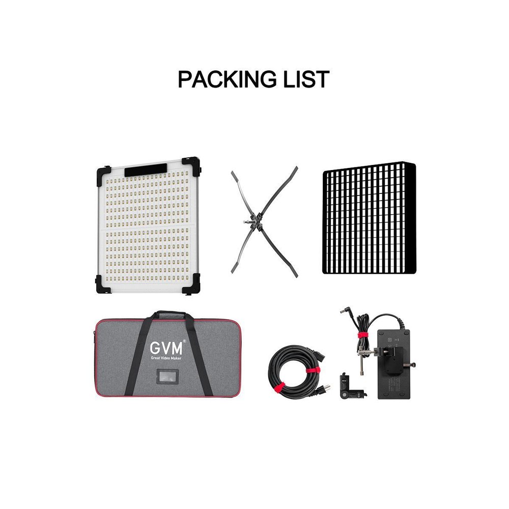 GVM B200C 200W RGB Foldable LED Fabric Video Light Panel #GVM-B200C
