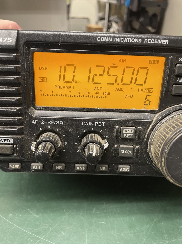 ICOM IC R-75 COMMUNICATIONS RECEIVER OEM Power supply Untested