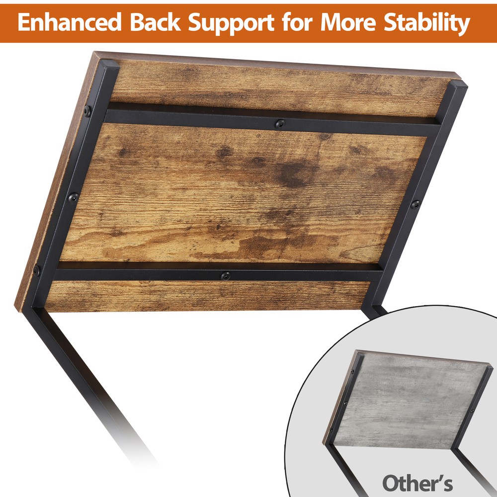 Nesting Side Tables Set of 3 C Shaped End Tables Stackable Coffee Snack Table