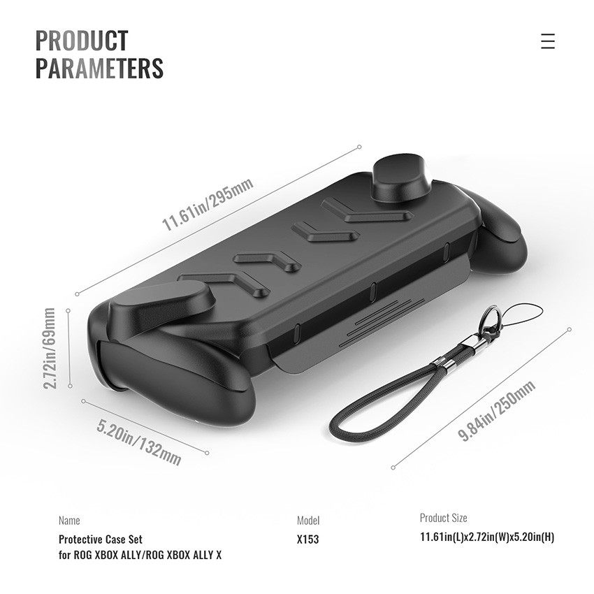 Full-Cover Protective Case Scratch-Resistant Shell for ROG Xbox AllyX Console